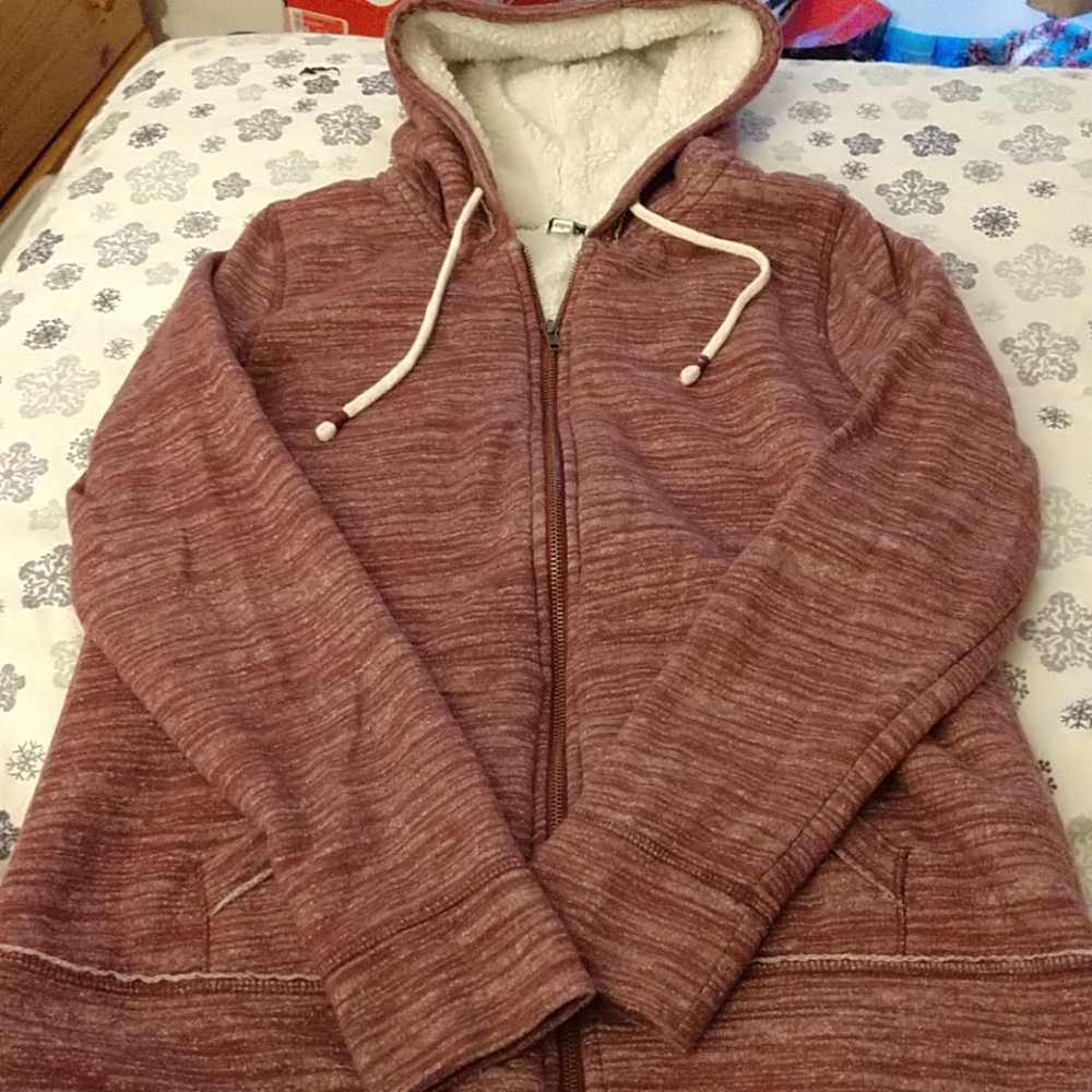 Sonoma Sherpa lined zip up hoodie